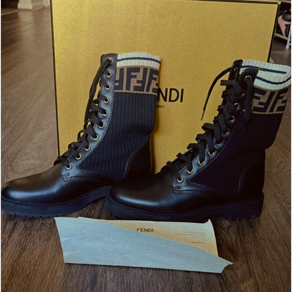 Fendi Shoes - Authentic Fendi Black Biker boots!